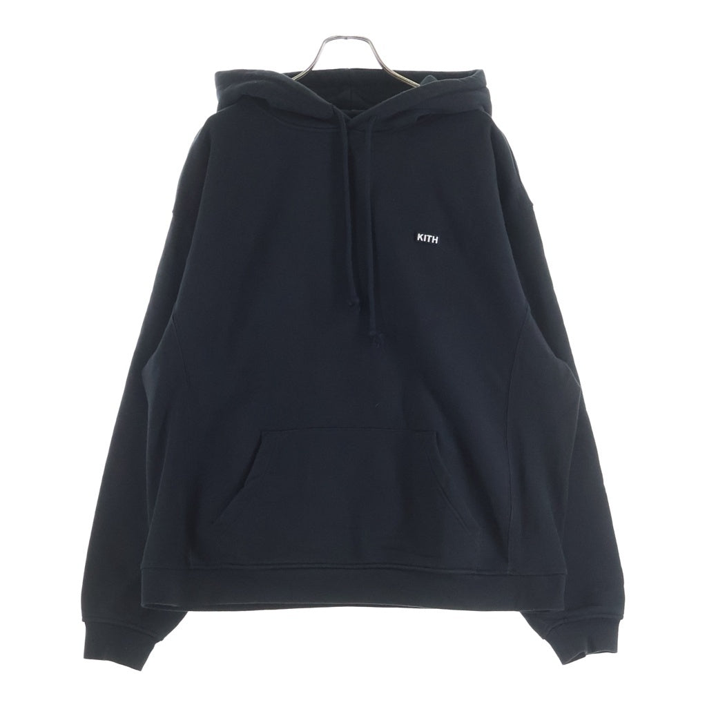 KITH(キス) 20AW WILLIAMS III HOODIE ウィリアムス 胸ロゴ プルオーバースウェットパーカー フーディー ブラック KH2558