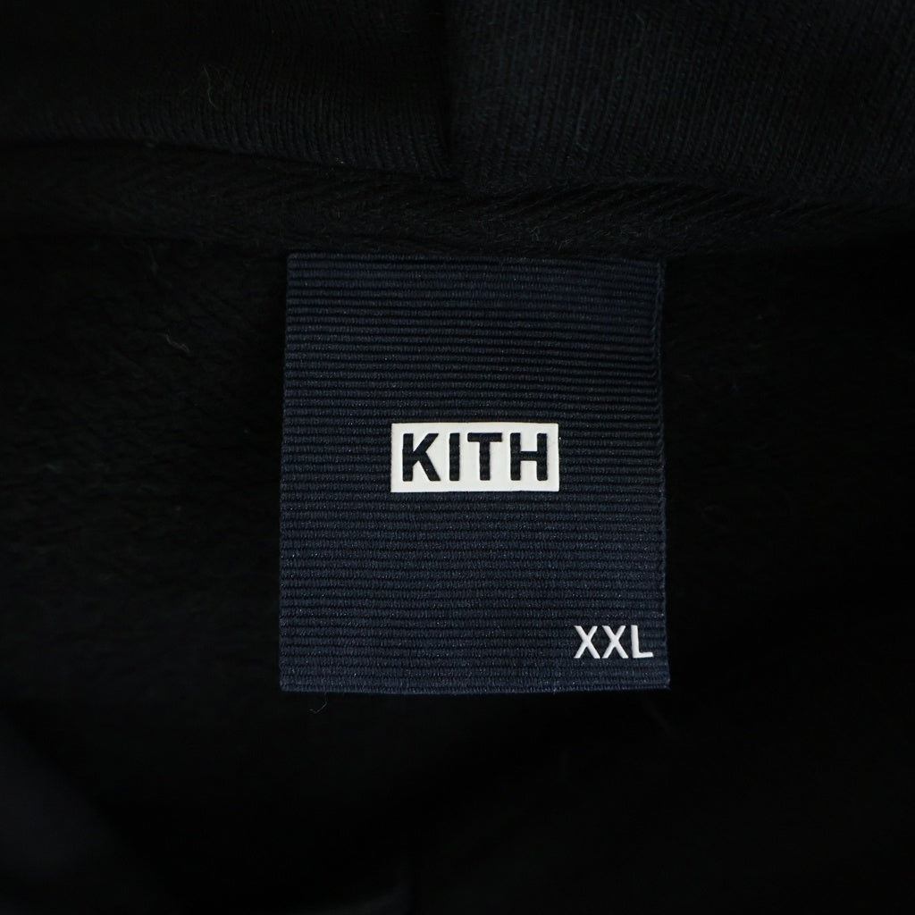 KITH(キス) 20AW WILLIAMS III HOODIE ウィリアムス 胸ロゴ プルオーバースウェットパーカー フーディー ブラック KH2558
