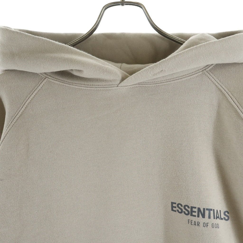 FEAR OF GOD ESSENTIALS(フィアオブゴッド エッセンシャルズ) リフレクターロゴ プルオーバースウェットパーカー フーディー ベージュ
