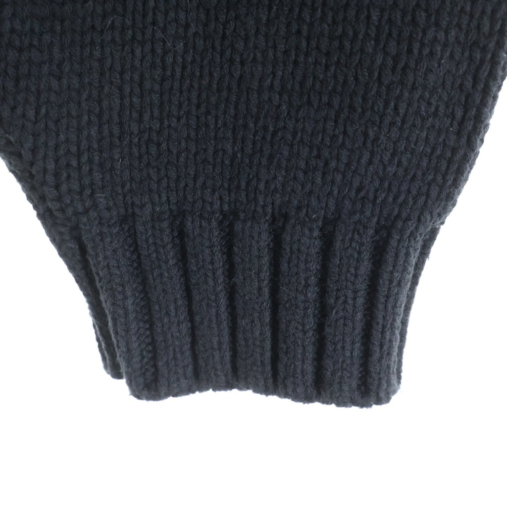 SUPREME(シュプリーム) 25SS Tonal Applique Sweater バックロゴ アクリルコットンクルーネックニットセーター ブラック