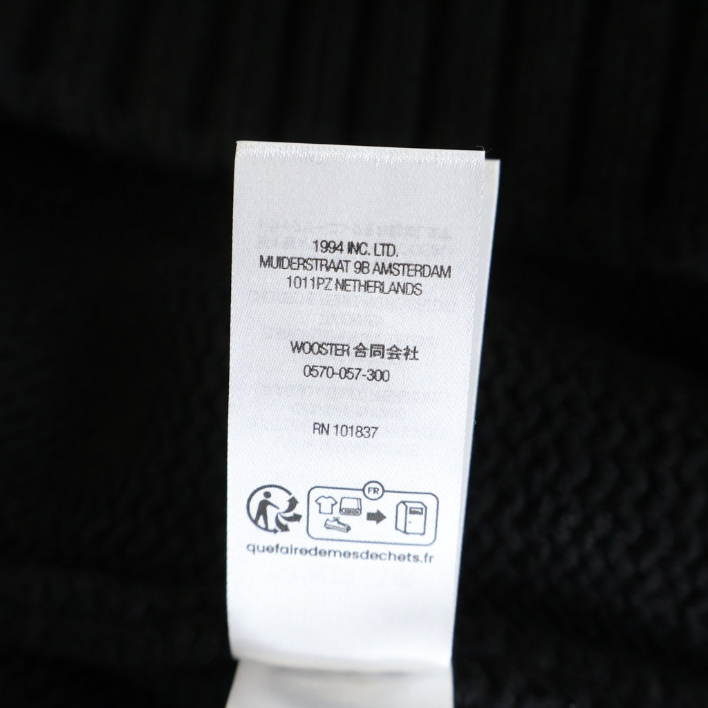 SUPREME(シュプリーム) 25SS Tonal Applique Sweater バックロゴ アクリルコットンクルーネックニットセーター ブラック