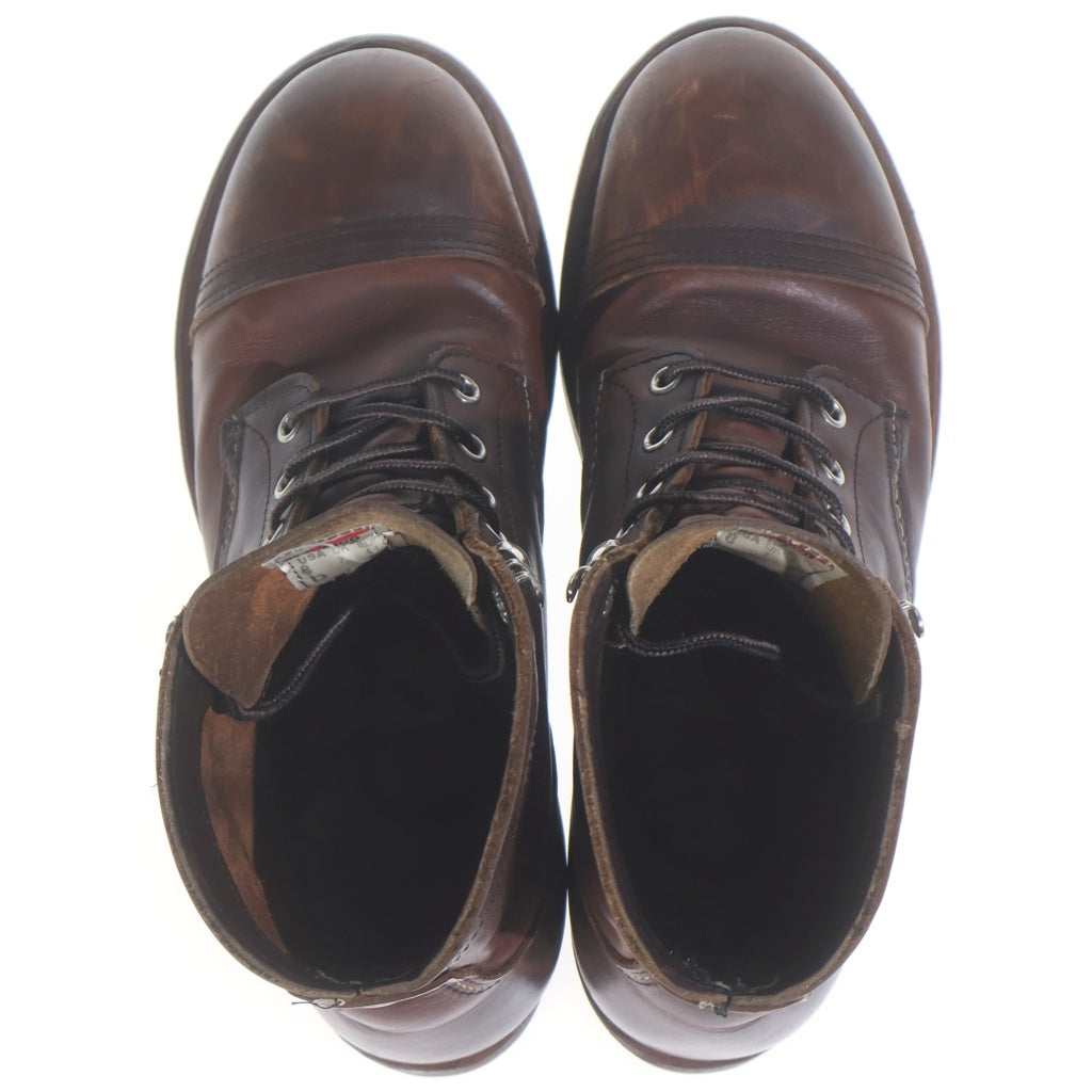 RED WING(レッド ウイング) IRON RANGER アイアンレンジャー レザー レースアップブーツ シューズ ニトリルコルクソール ブラウン 8111