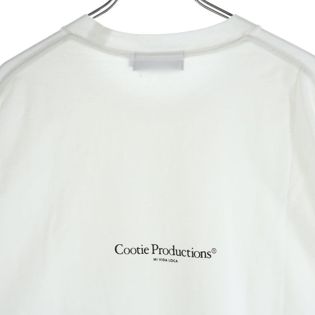 COOTIE PRODUCTIONS(クーティー プロダクションズ) 26SS SPANISH PIMA BOXY S/S TEE スパニッシュピマ ボクシー クルーネック 半袖Tシャツ カットソー ホワイト CTE-26S312