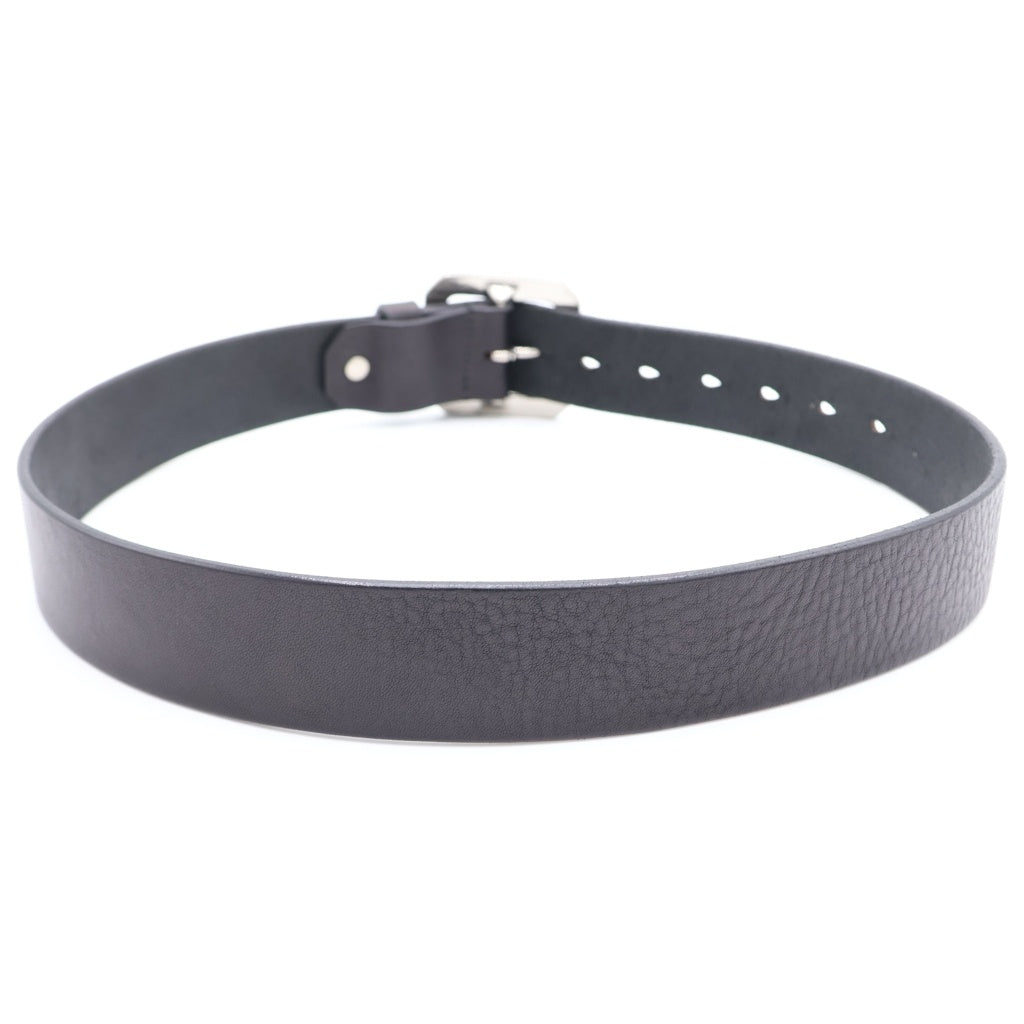 HYKE(ハイク) 25SS LEATHER RING BELT レザー リングベルト ブラック レディース 19335 199335