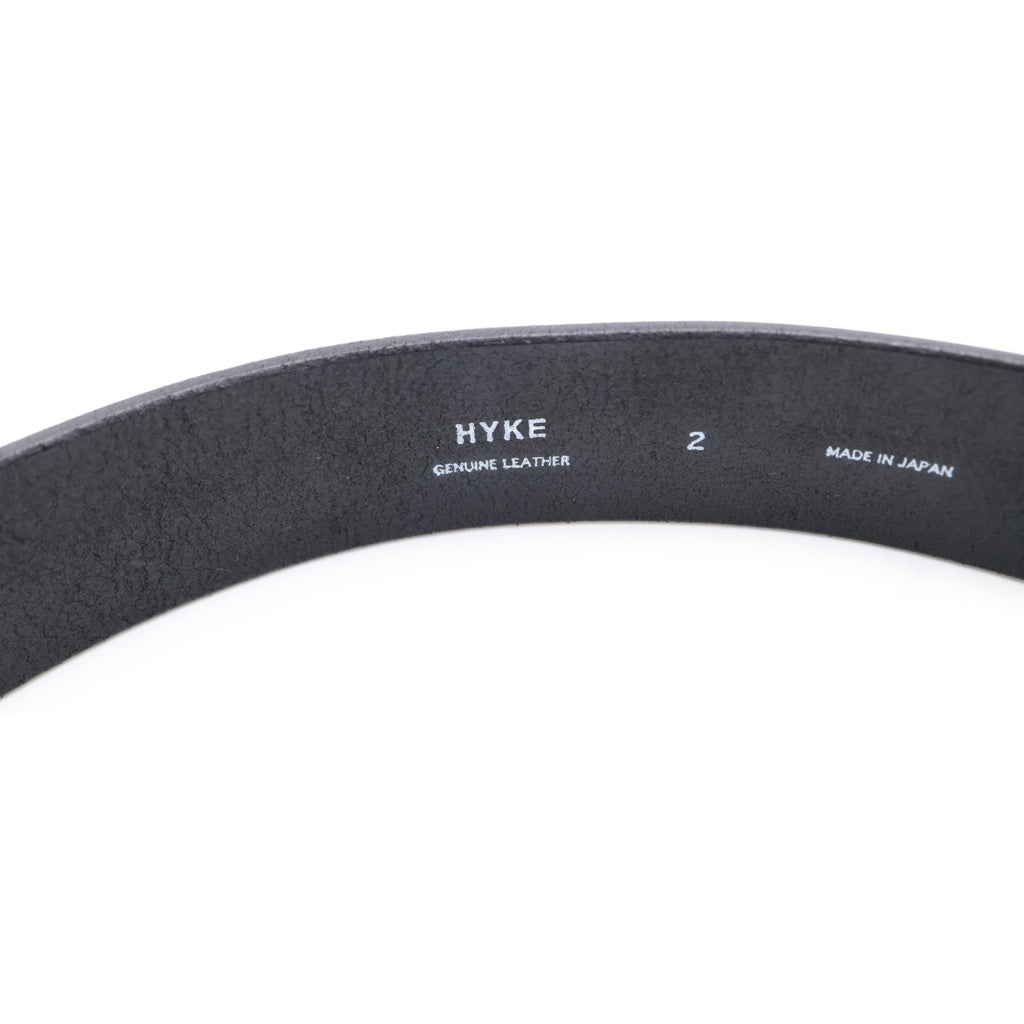 HYKE(ハイク) 25SS LEATHER RING BELT レザー リングベルト ブラック レディース 19335 199335
