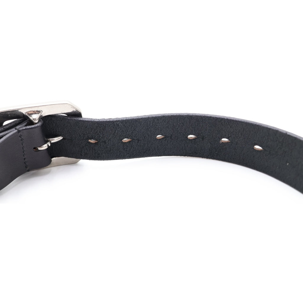 HYKE(ハイク) 25SS LEATHER RING BELT レザー リングベルト ブラック レディース 19335 199335