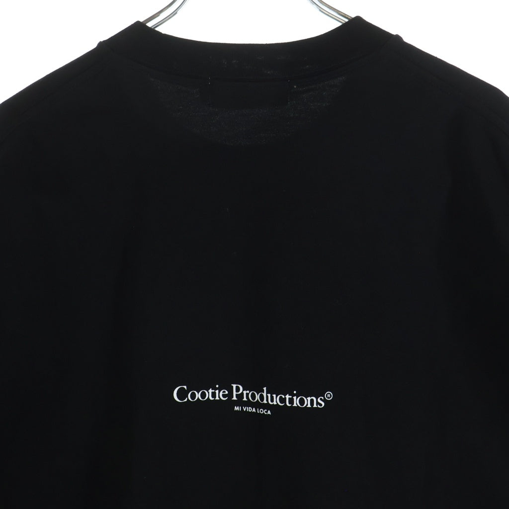 COOTIE PRODUCTIONS(クーティー プロダクションズ) 26SS SPANISH PIMA BOXY S/S TEE スパニッシュピマ ボクシー クルーネック 半袖Tシャツ カットソー ブラック CTE-26S312