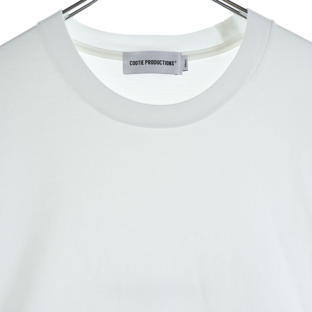 COOTIE PRODUCTIONS(クーティー プロダクションズ) 26SS SPANISH PIMA BOXY L/S TEE スパニッシュピマ ボクシー クルーネック 長袖Tシャツ カットソー ホワイト CTE-26S311