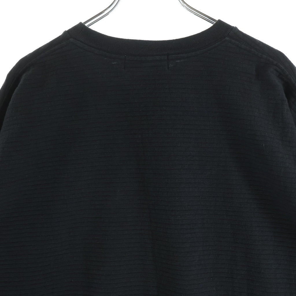COOTIE PRODUCTIONS(クーティー プロダクションズ) 26SS BUMPY BORDER JERSEY L/S TEE ボンピー ボーダー ジャージー クルーネック 長袖Tシャツ カットソー ブラック CTE-26S325