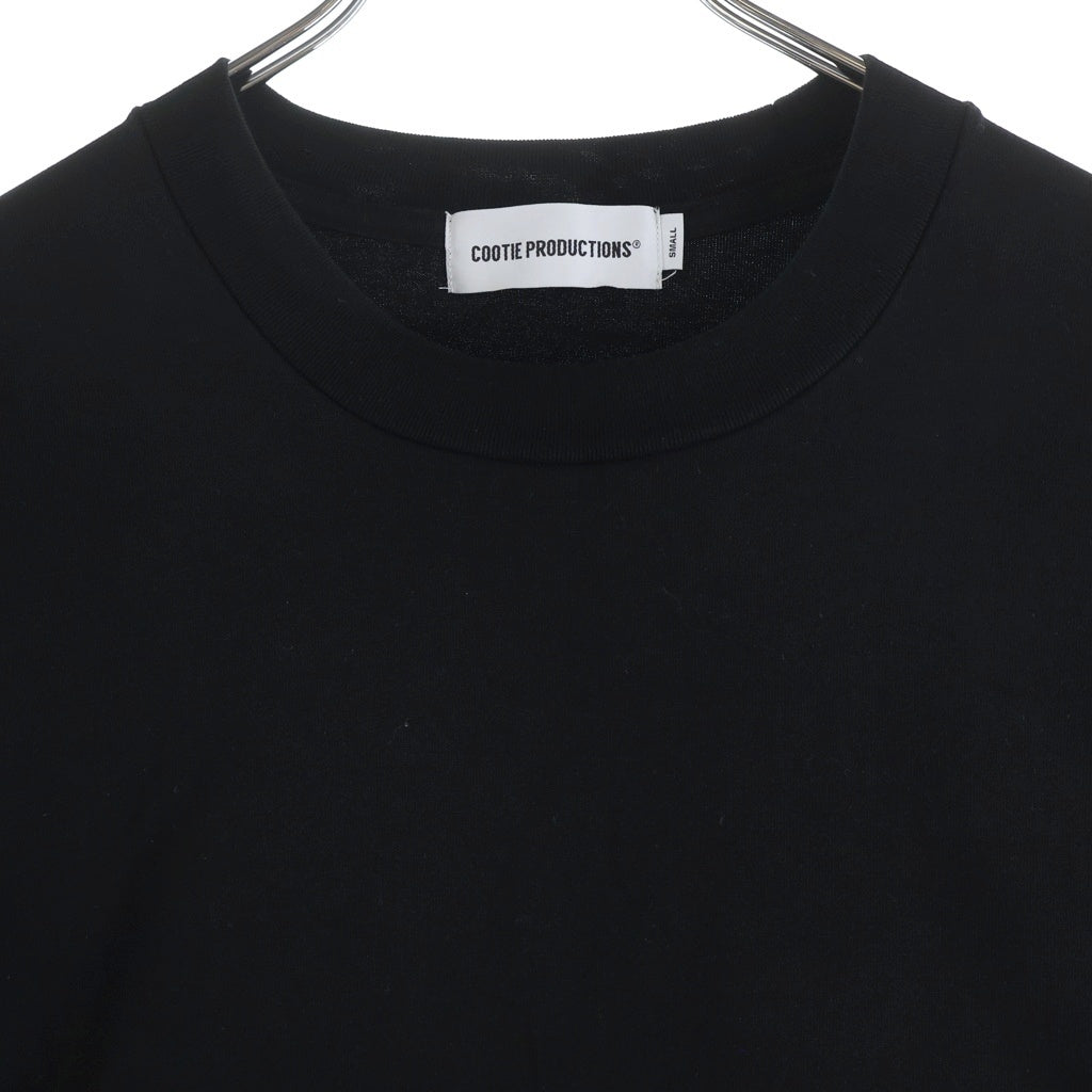 COOTIE PRODUCTIONS(クーティー プロダクションズ) 26SS SPANISH PIMA BOXY L/S TEE スパニッシュピマ ボクシー クルーネック 長袖Tシャツ カットソー ブラック CTE-26S311