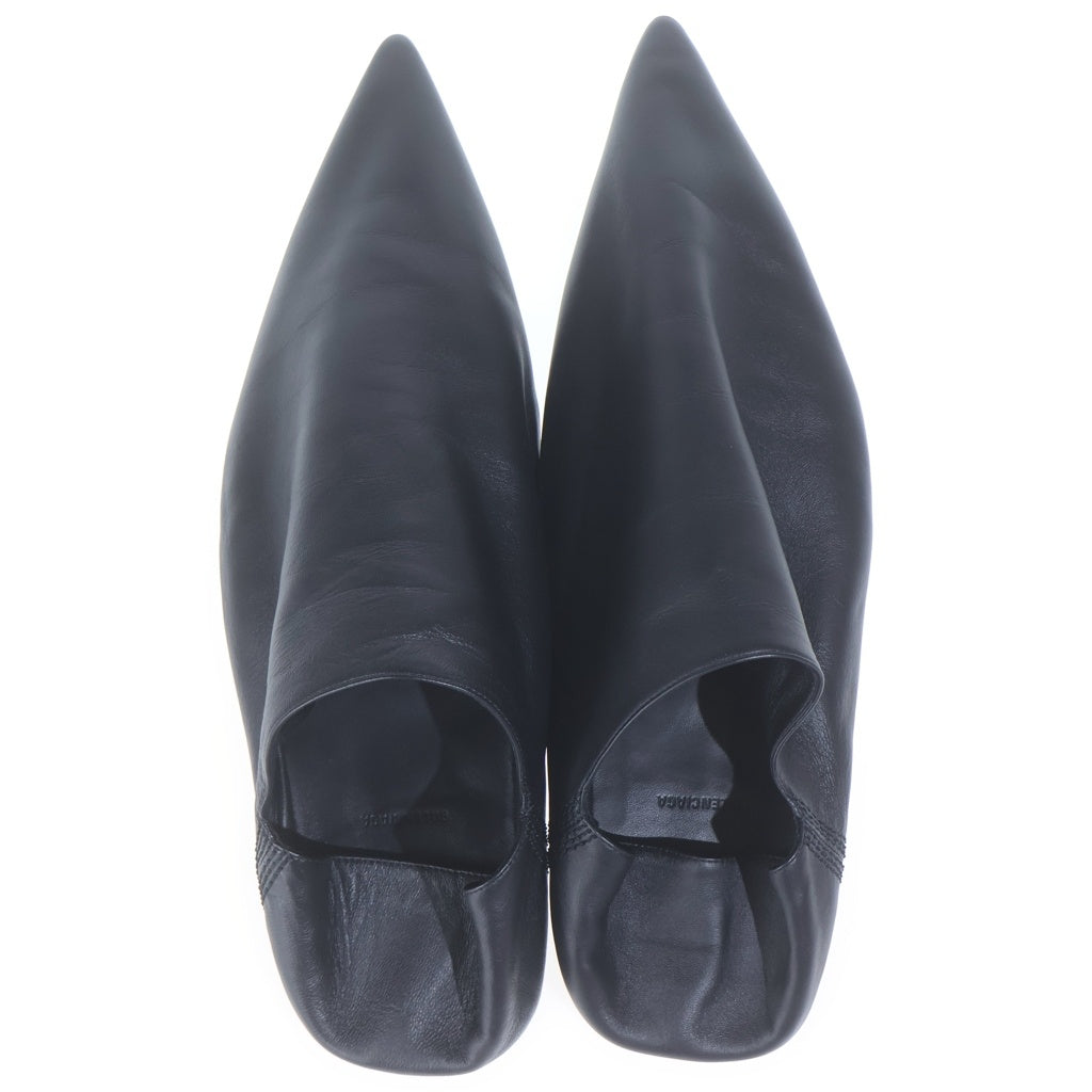 BALENCIAGA(バレンシアガ) FLAT MULE SMOOTH LAMBSKIN フラット ミュール スムース ラムスキン ブラック 788347
