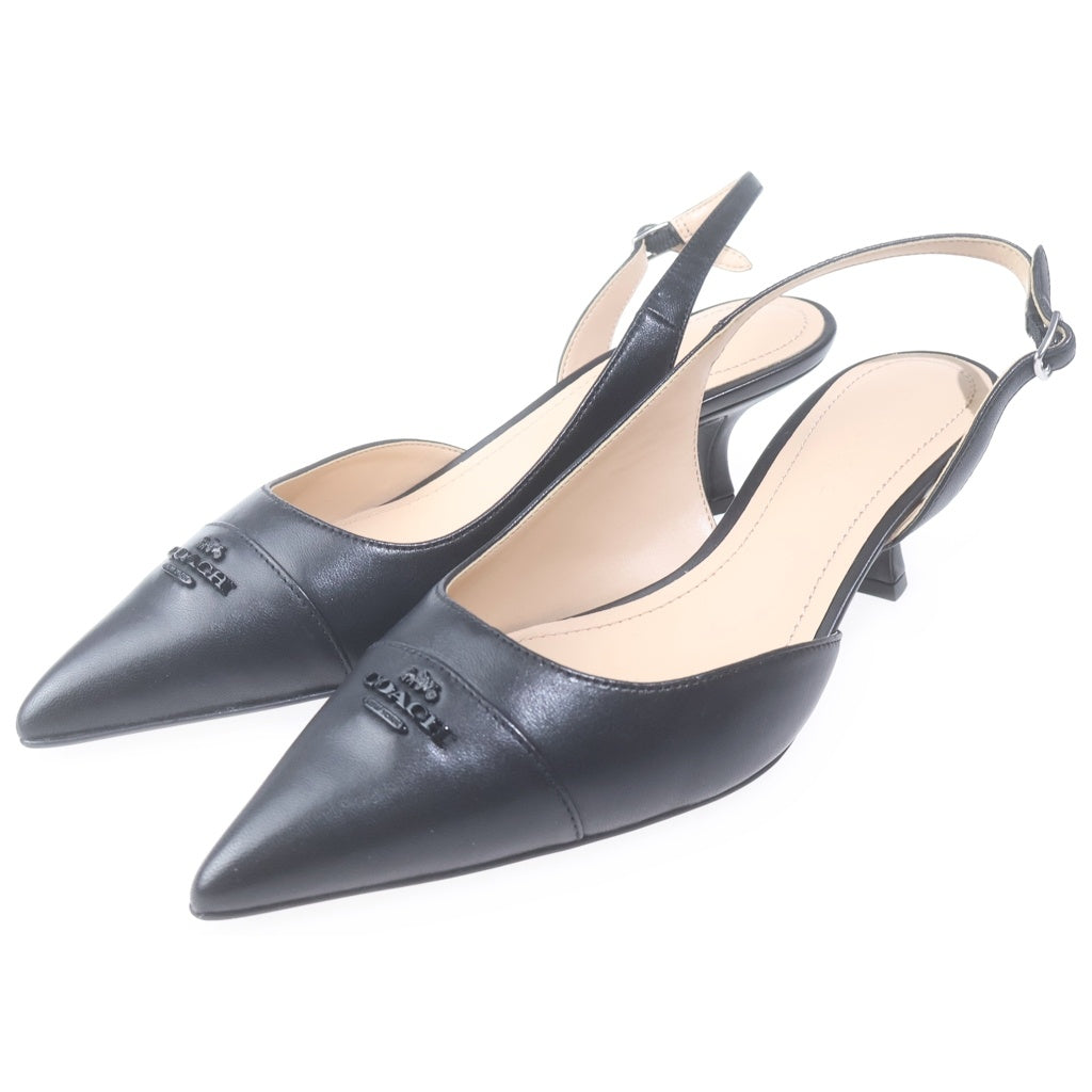 COACH(コーチ) WMNS ROXANNE LTHR PUMP ウィメンズ ロクサーヌ レザー パンプス ピンヒール ブラック US6.5/23.5cm CZ163 レディース