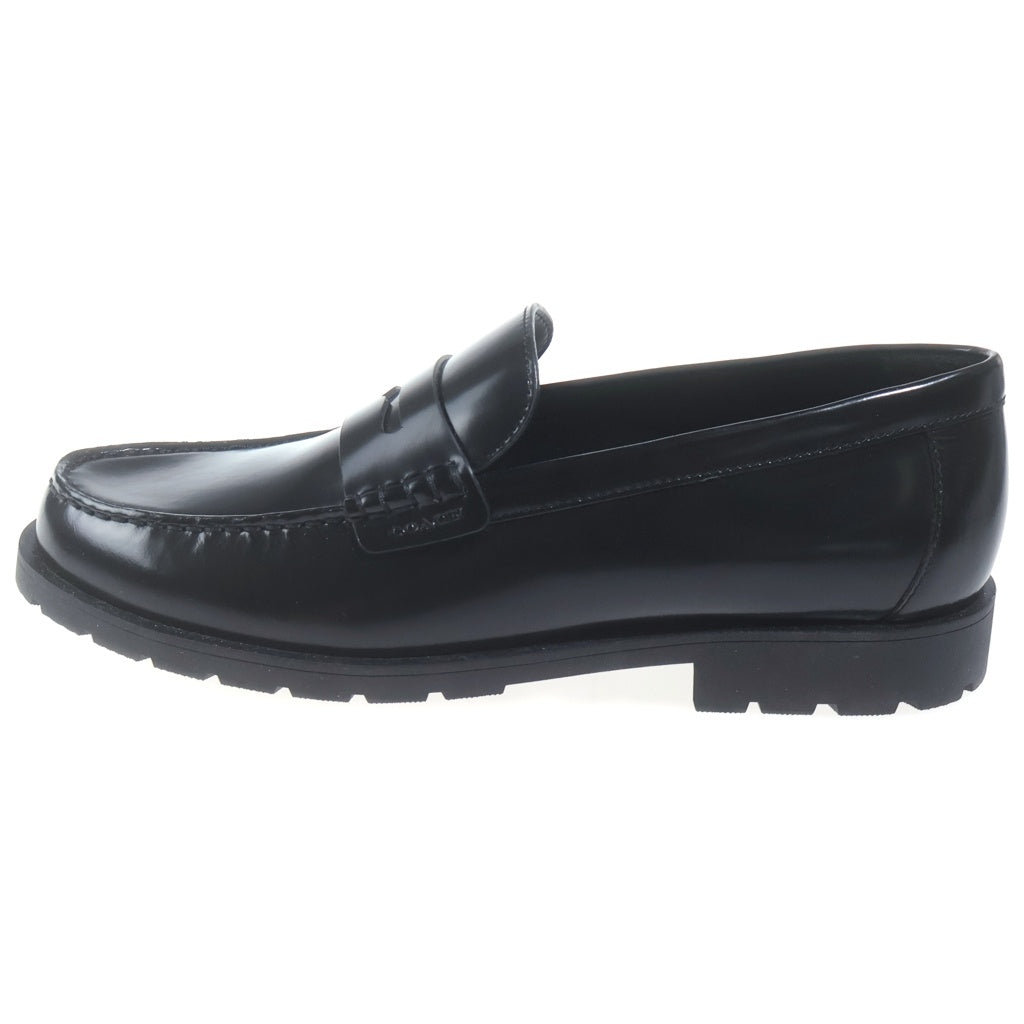 COACH(コーチ) REAGAN PENNY LOAFER レーガン ペニー ロゴ刻印 ローファー ブラック US9.5/26.5cm CAP31