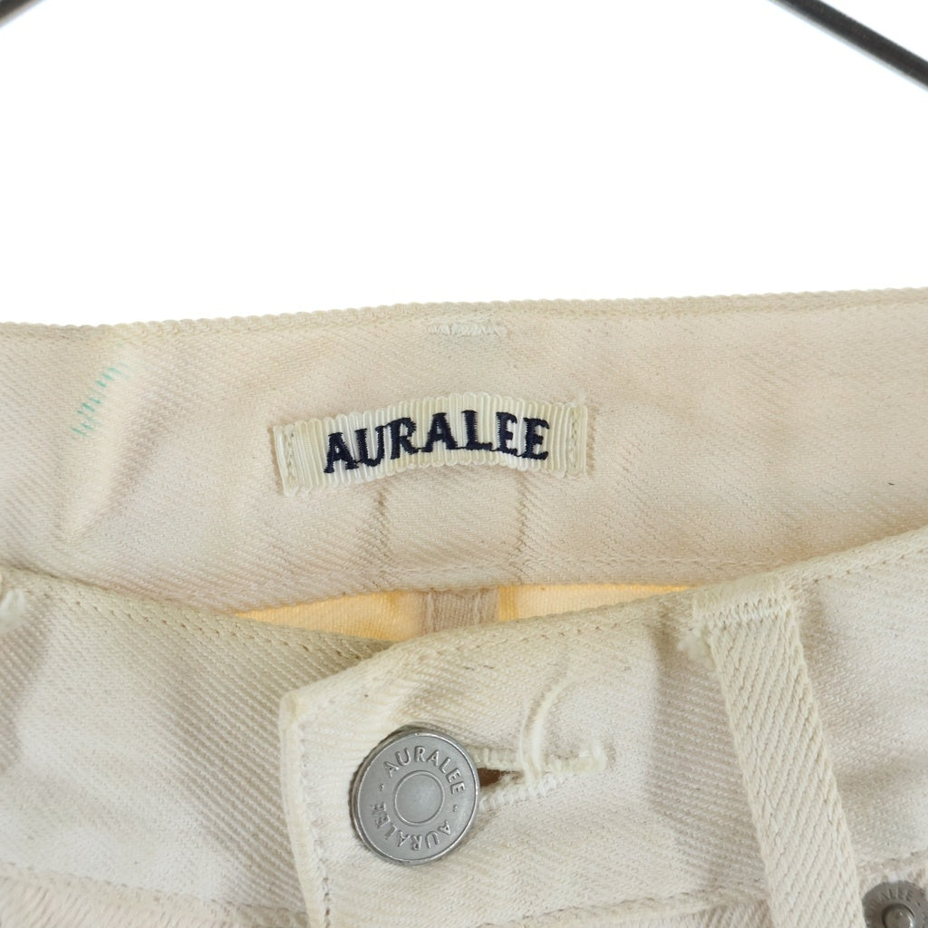 AURALEE(オーラリー) 20SS HARD TWIST DENIM 5P PANTS ハードツイスト コットンデニム 5ポケット ワークパンツ ホワイト A20SP02DM