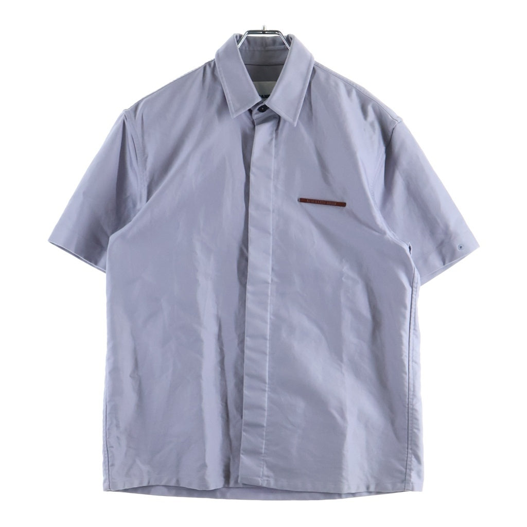 JIL SANDER(ジルサンダー) NEVER FADE AWAY メタルピン コットン半袖シャツ パープル JSMS740626