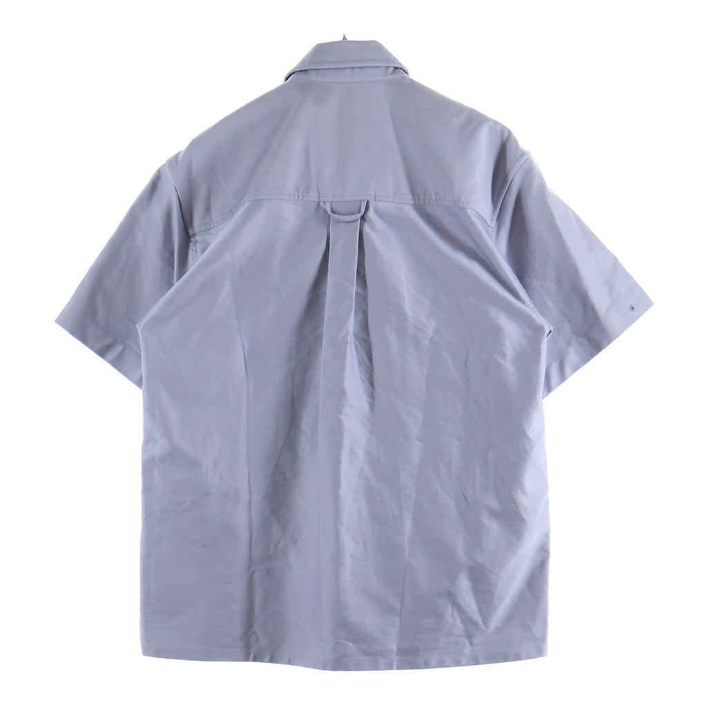 JIL SANDER(ジルサンダー) NEVER FADE AWAY メタルピン コットン半袖シャツ パープル JSMS740626