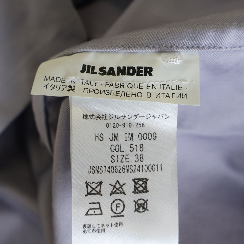 JIL SANDER(ジルサンダー) NEVER FADE AWAY メタルピン コットン半袖シャツ パープル JSMS740626