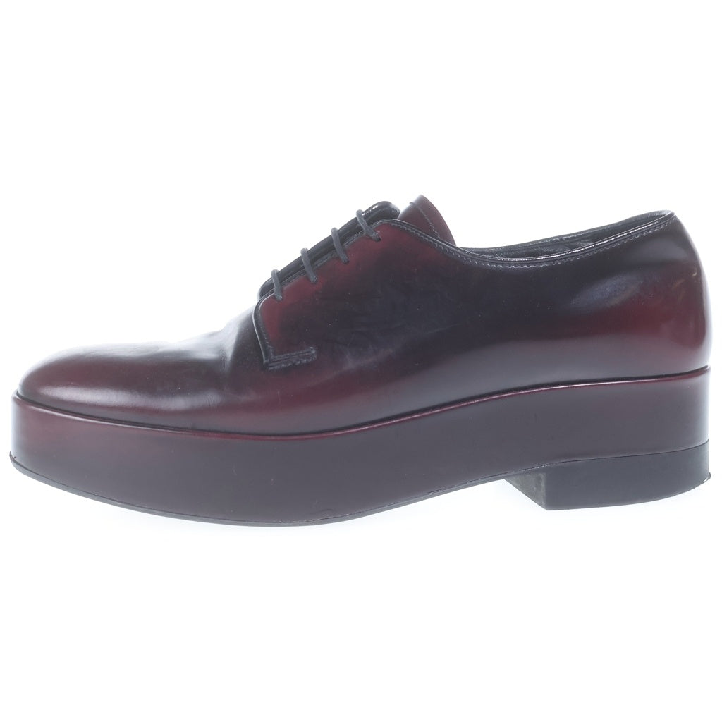 PRADA(プラダ) ブラッシュドレザー レースアップ ダービーシューズ パープル 2EG379