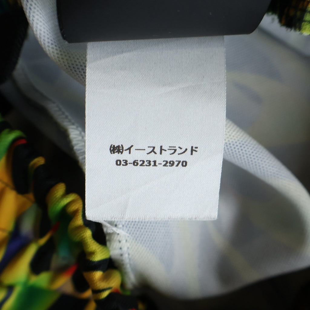 Palm Angels(パームエンジェルス) 20SS バーニングフレア柄 サイドライン イージートラックパンツ グリーン/イエロー PMCA007S20384046