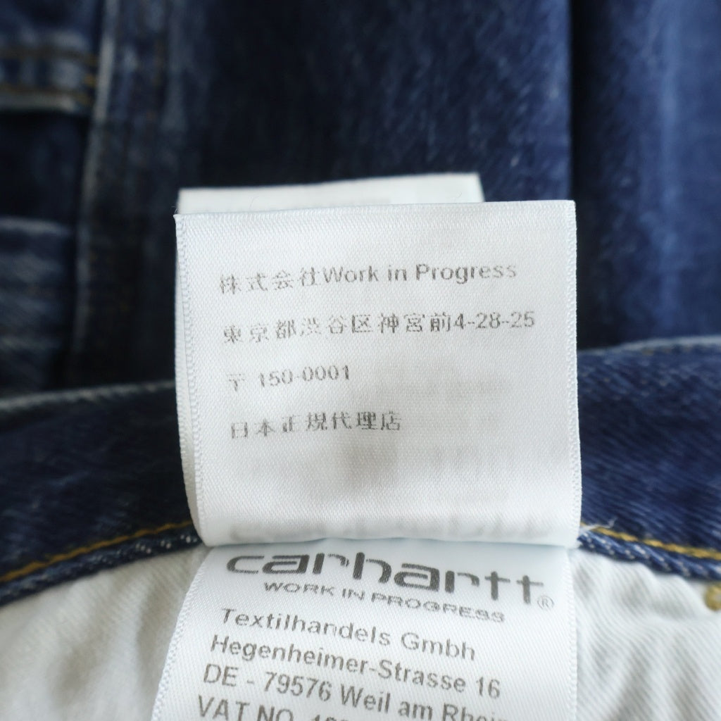 Carhartt WIP(カーハート ダブリューアイピー) 24AW SINGLE KNEE PANT シングルニー マルチポケット ワーク デニムパンツ インディゴ I032024