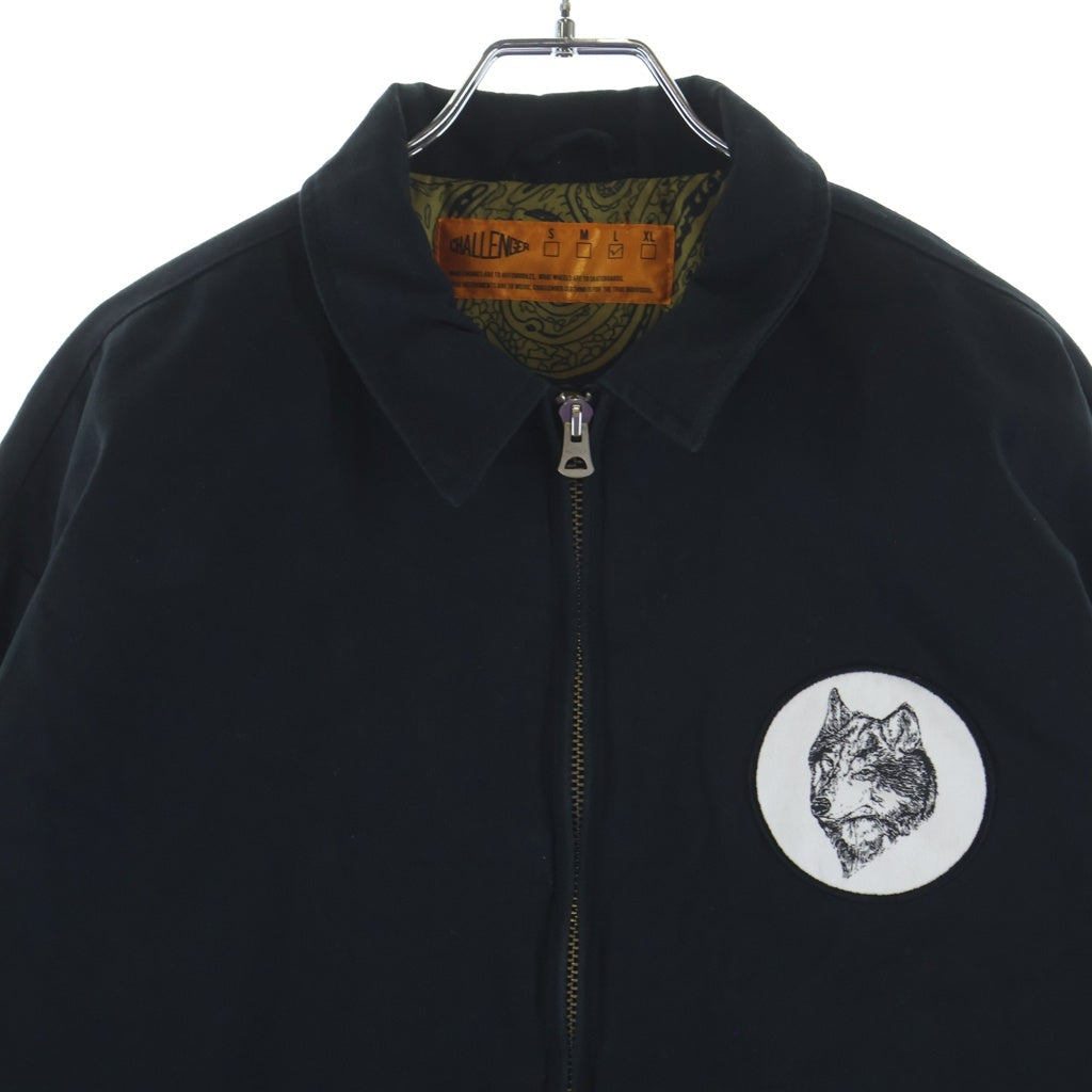 CHALLENGER(チャレンジャー) 21AW TECHNICAL CHALLENGER JACKET テクニカルチャレンジャー 裏地ペイズリー柄 ジップアップジャケット ブラック CLG-JK 021-008