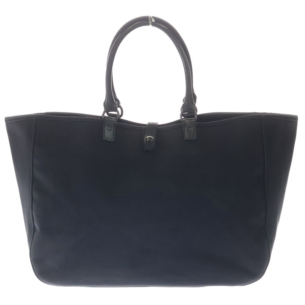 Rags McGREGOR(ラグスマックレガー) ×PORTER LEATHER HUNDLE CANBAS TOTE BAG ポーター レザーハンドル キャンバス トートバッグ ブラック