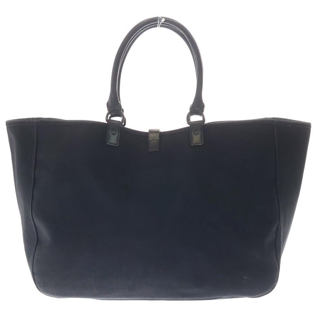 Rags McGREGOR(ラグスマックレガー) ×PORTER LEATHER HUNDLE CANBAS TOTE BAG ポーター レザーハンドル キャンバス トートバッグ ブラック