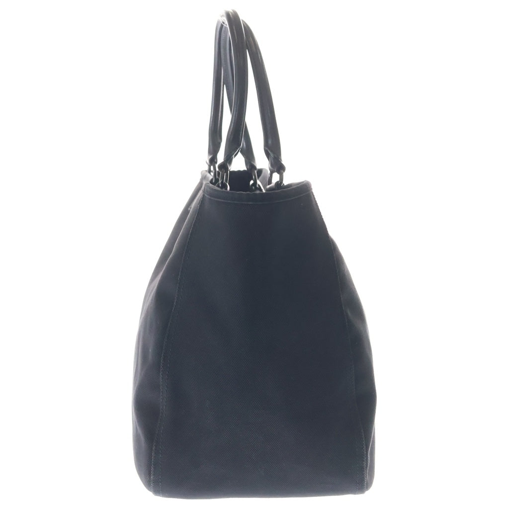 Rags McGREGOR(ラグスマックレガー) ×PORTER LEATHER HUNDLE CANBAS TOTE BAG ポーター レザーハンドル キャンバス トートバッグ ブラック