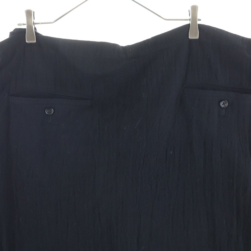 Yohji Yamamoto POUR HOMME(ヨウジヤマモト プールオム) 04SS WOOL WRAP SKIRT ウールラップスカート ブラック HZ-S02-121 HZ-S02-121