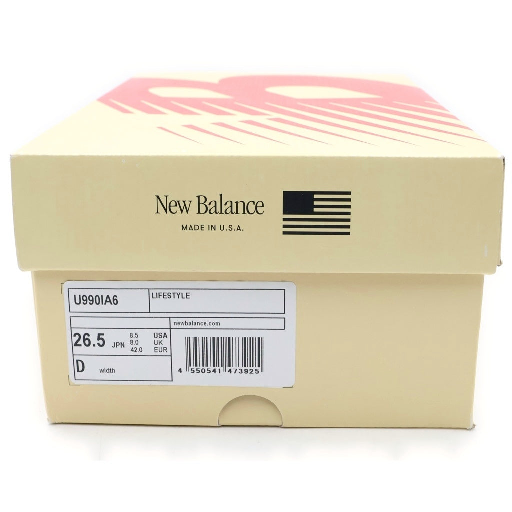 New Balance(ニューバランス) U990IA6 スエード メッシュ ローカットスニーカー ブルー US8.5/26.5cm