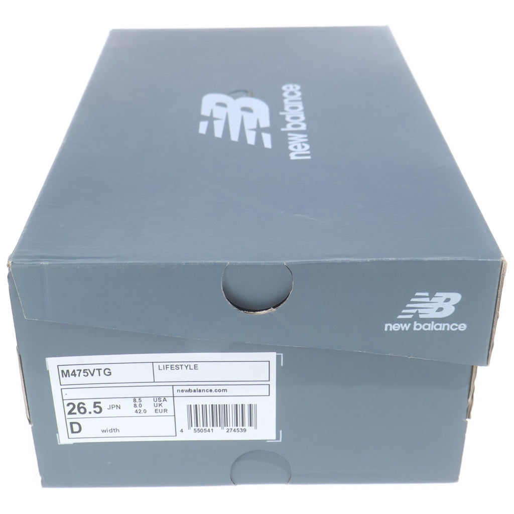New Balance(ニューバランス) M475VTG スエード メッシュ ローカットスニーカー ブルー US8.5/26.5cm