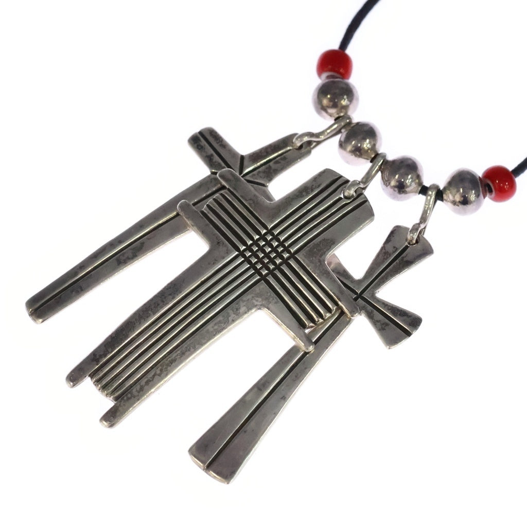 Cippy Crazy Horse(シッピー クレイジーホース) TRIPLE CROSS NECKLACE トリプルクロス ネックレス シルバー