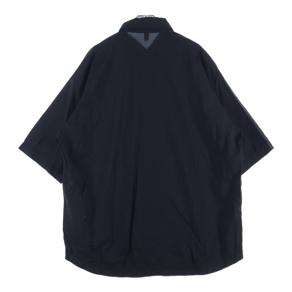 TEATORA(テアトラ) 26SS CARTRIDGE SHIRT S/S HOVERLAYER カートリッジ ナイロン 半袖シャツ ブラック TT-CG-SHT-SS-HL