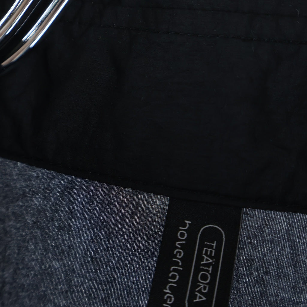 TEATORA(テアトラ) 26SS CARTRIDGE SHIRT S/S HOVERLAYER カートリッジ ナイロン 半袖シャツ ブラック TT-CG-SHT-SS-HL