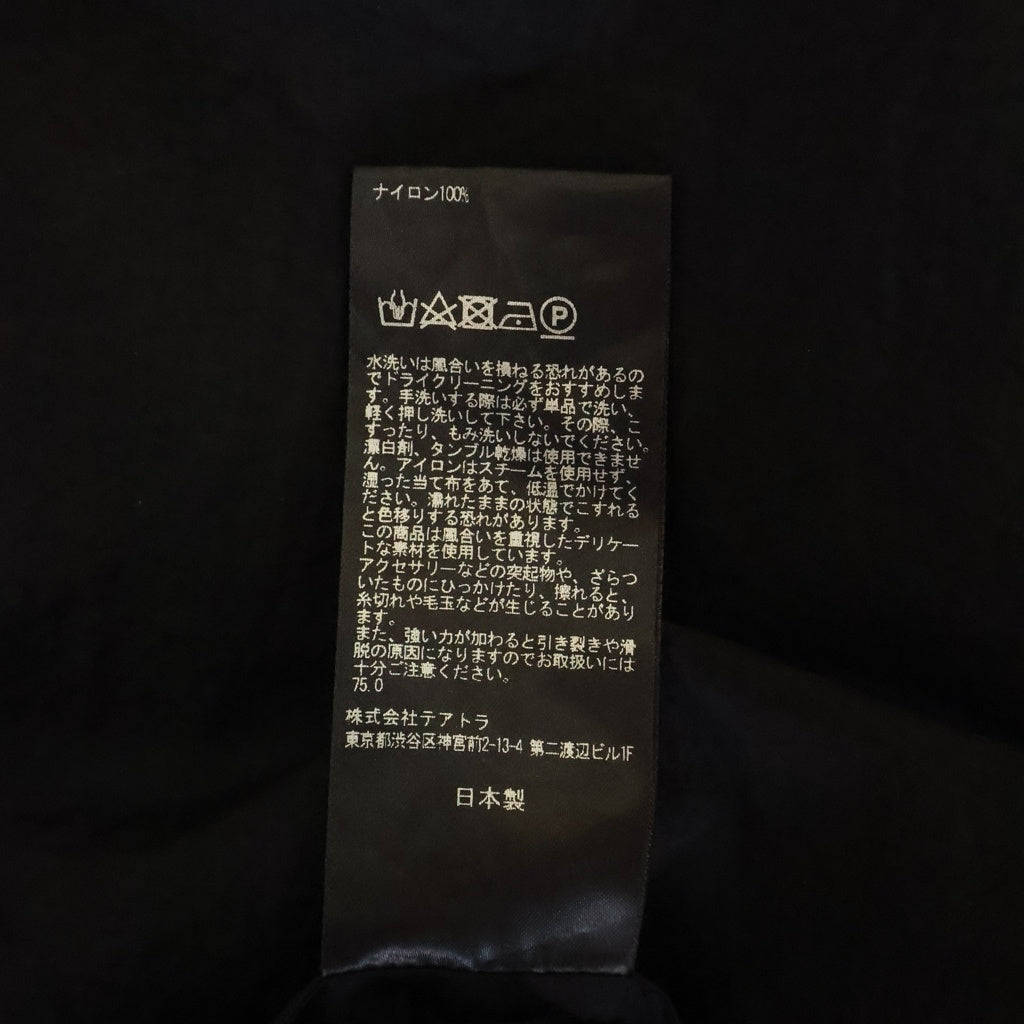 TEATORA(テアトラ) 26SS CARTRIDGE SHIRT S/S HOVERLAYER カートリッジ ナイロン 半袖シャツ ブラック TT-CG-SHT-SS-HL