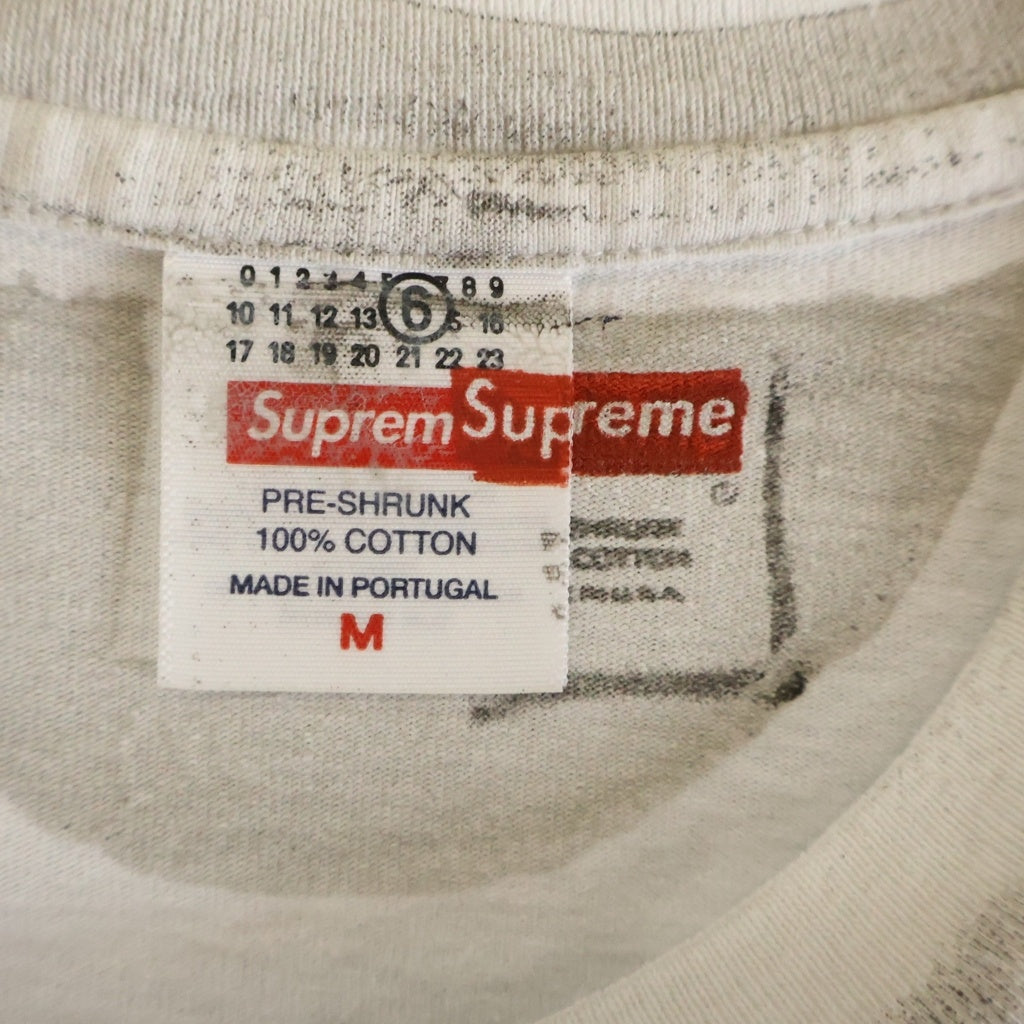SUPREME(シュプリーム) 24SS ×MM6 Maison Margieria Box Logo Tee メゾンマルジェラ ボックス ロゴ クルーネック 半袖Tシャツ カットソー ホワイト SS24KN49