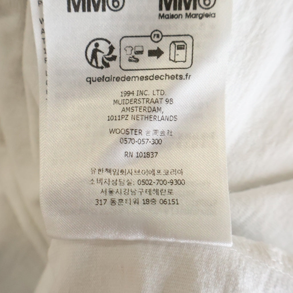 SUPREME(シュプリーム) 24SS ×MM6 Maison Margieria Box Logo Tee メゾンマルジェラ ボックス ロゴ クルーネック 半袖Tシャツ カットソー ホワイト SS24KN49