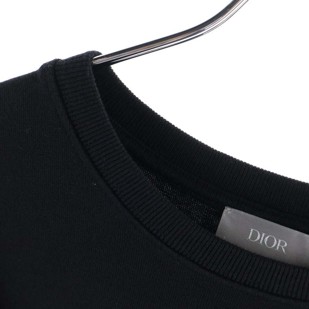 DIOR(ディオール) 20SS ×DANIEL ARSHAM ダニエルアーシャム フロントロゴプリントTシャツ 半袖クルーネックカットソー ブラック 023J615B0554