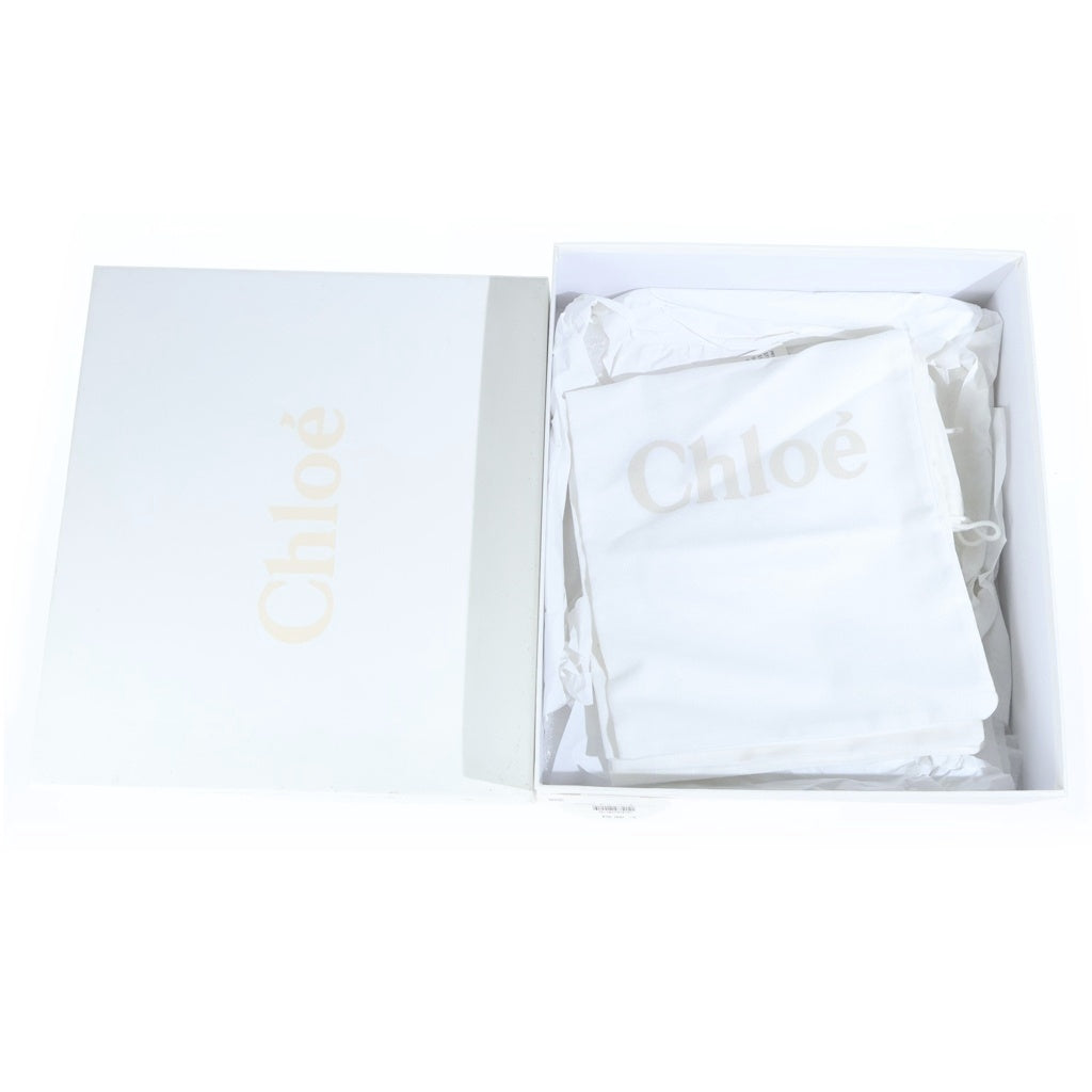 Chloe(クロエ) KERENN ケレン シープスキン フラットファー レザーサンダル レディース ブラック/ベージュ CH27252