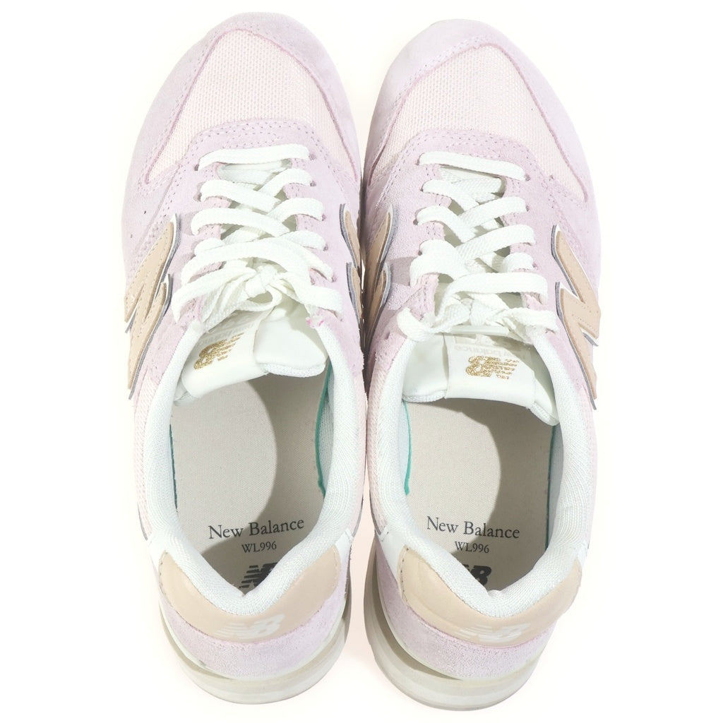 New Balance(ニューバランス) WL996TF2 スウェード切り替え ローカットスニーカー レディース ピンク US7/24cm