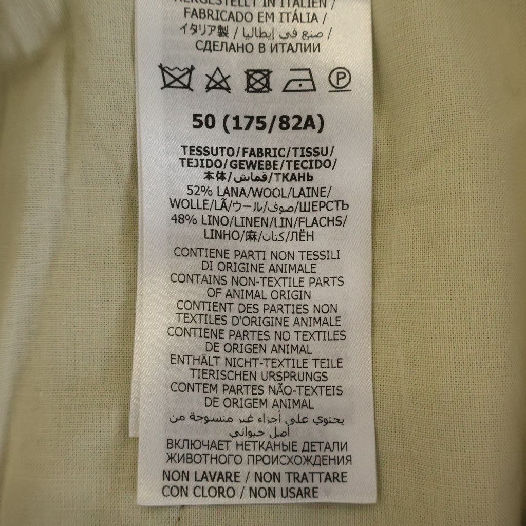 GUCCI(グッチ) ウールリネン ハウンドトゥース チェック柄 フレアパンツ グレー 694444 ZAILY