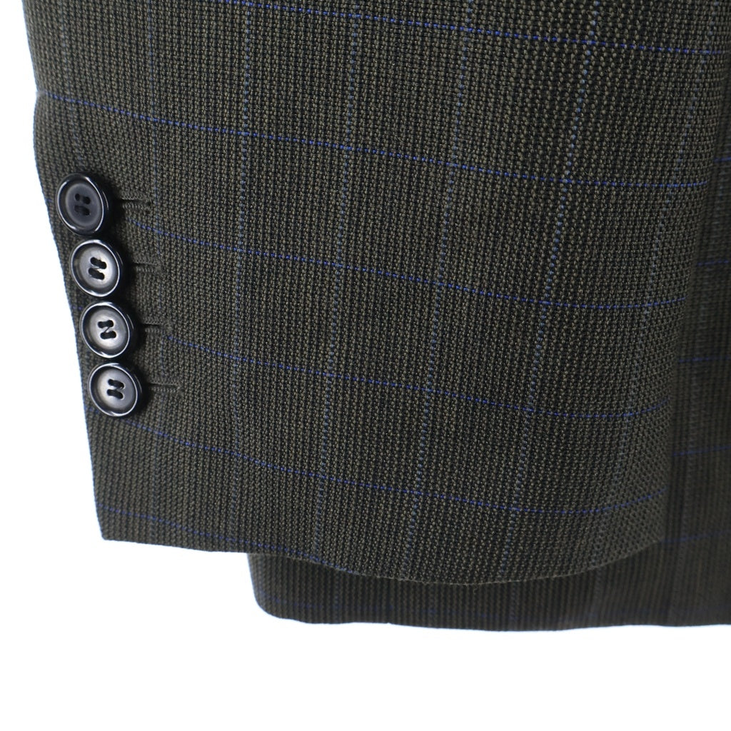 Acne Studios(アクネ ストゥディオズ) Wチェック ダブルブレスト テーラードジャケット ブラウン FN-MN-SUIT000090