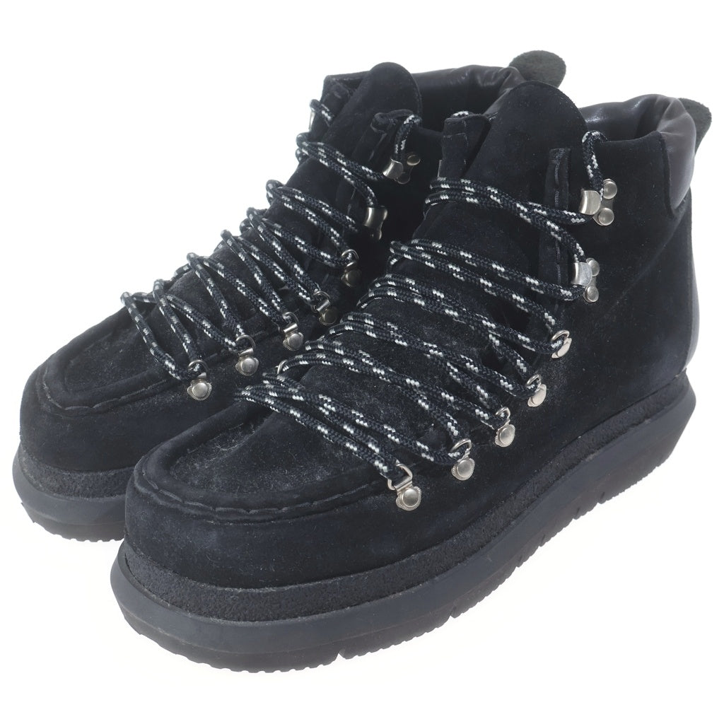 Sacai(サカイ) 20AW TREKKING BOOTS スウェードレザー レースアップ 厚底トレッキングブーツ シューズ ブラック 20-02417M
