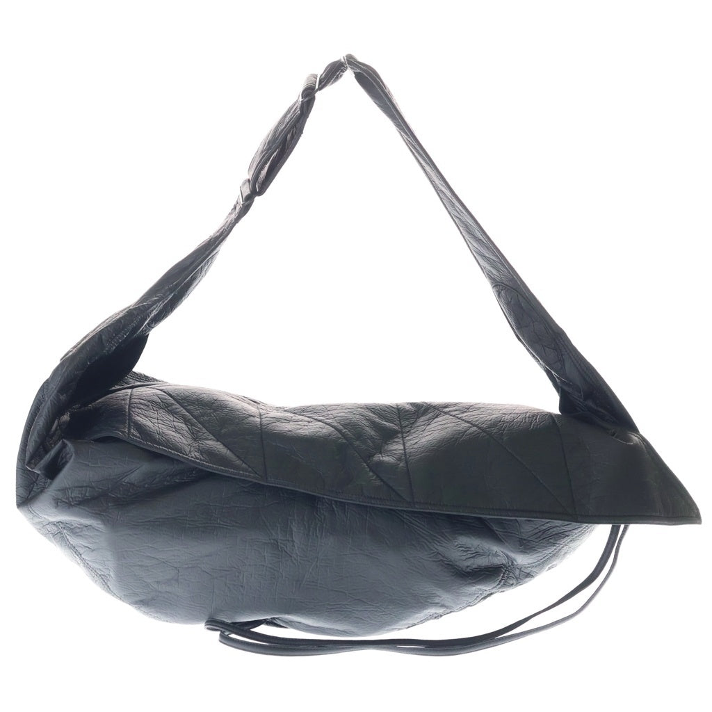 NUTEMPEROR(ナットエンペラー) ×RADD LOUNGE PU LEATHER EMBROIDERED BAG パドラウンジ レザー エンブロイダリード ショルダー バッグ ブラック レディース