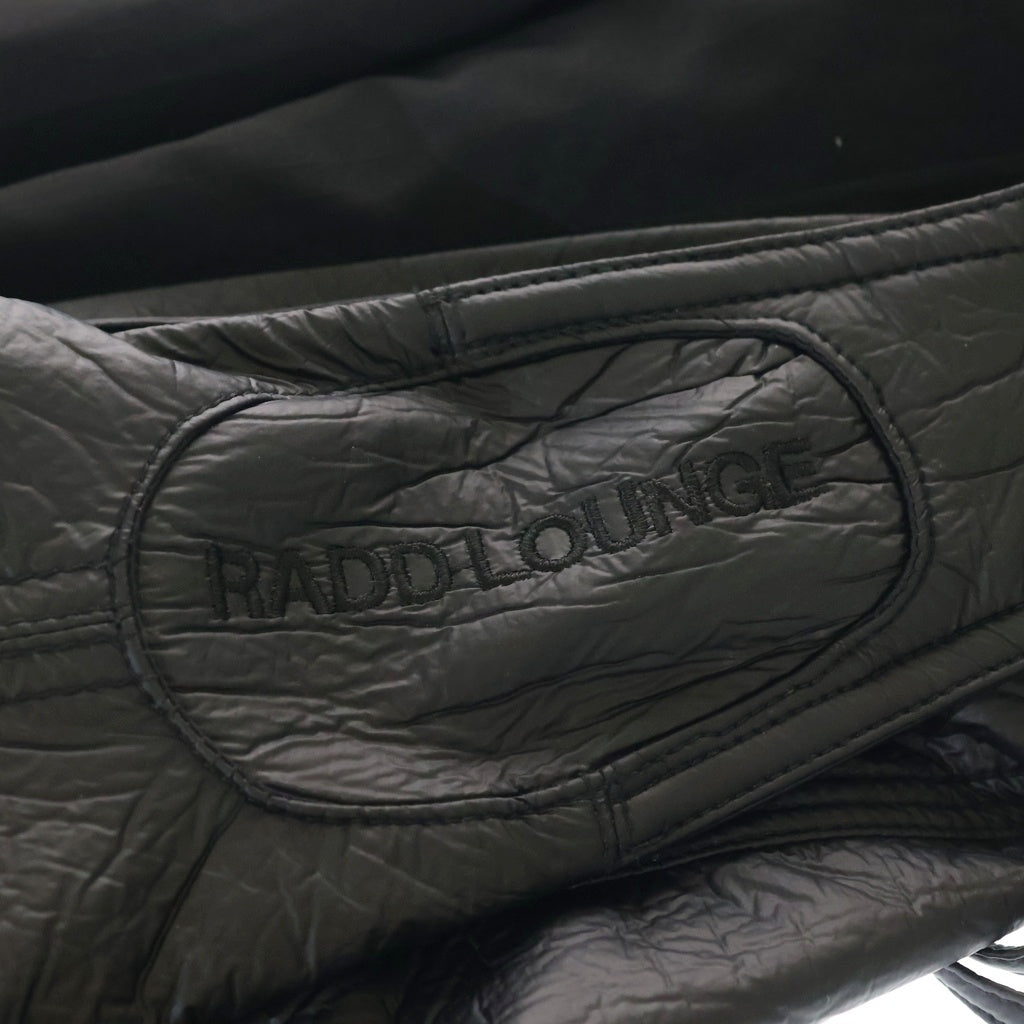 NUTEMPEROR(ナットエンペラー) ×RADD LOUNGE PU LEATHER EMBROIDERED BAG パドラウンジ レザー エンブロイダリード ショルダー バッグ ブラック レディース