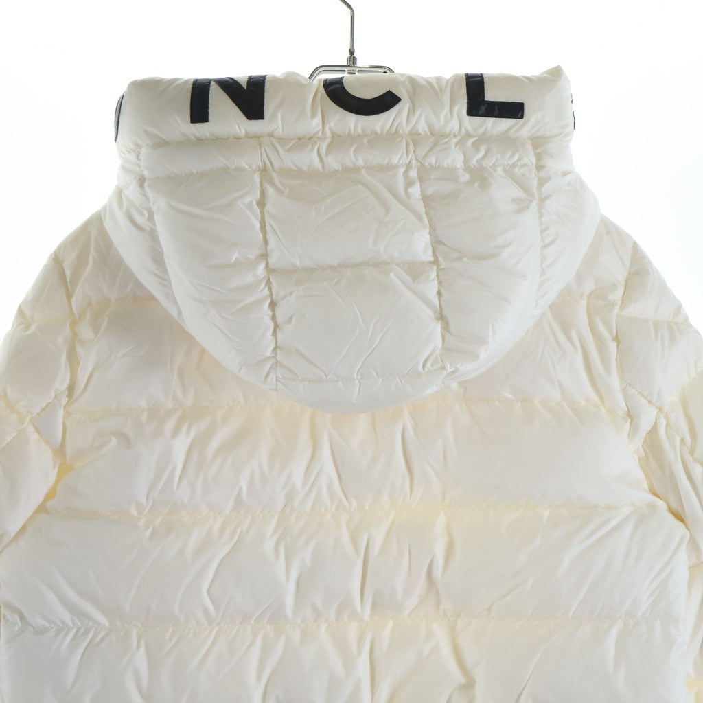 MONCLER(モンクレール) 21AW SALZMAN サルズマン フーデッドロゴ ダウンジャケット ホワイト G20911A00009 53048