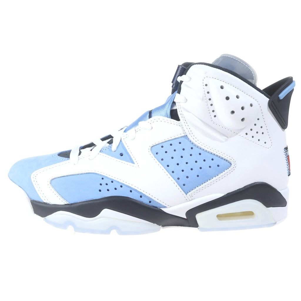 NIKE(ナイキ) AIR JORDAN 6 UNC エアジョーダン6 ハイカットスニーカー ブルー US9.5/27.5cm CT8529-410