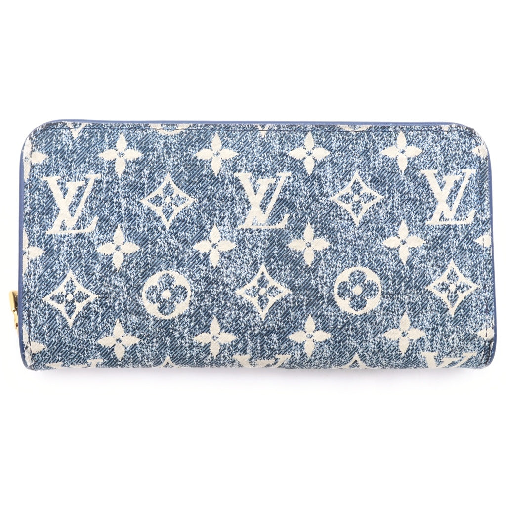 LOUIS VUITTON(ルイヴィトン) モノグラム ジャガードデニム ジッピーウォレット インディゴ M81226 RFID