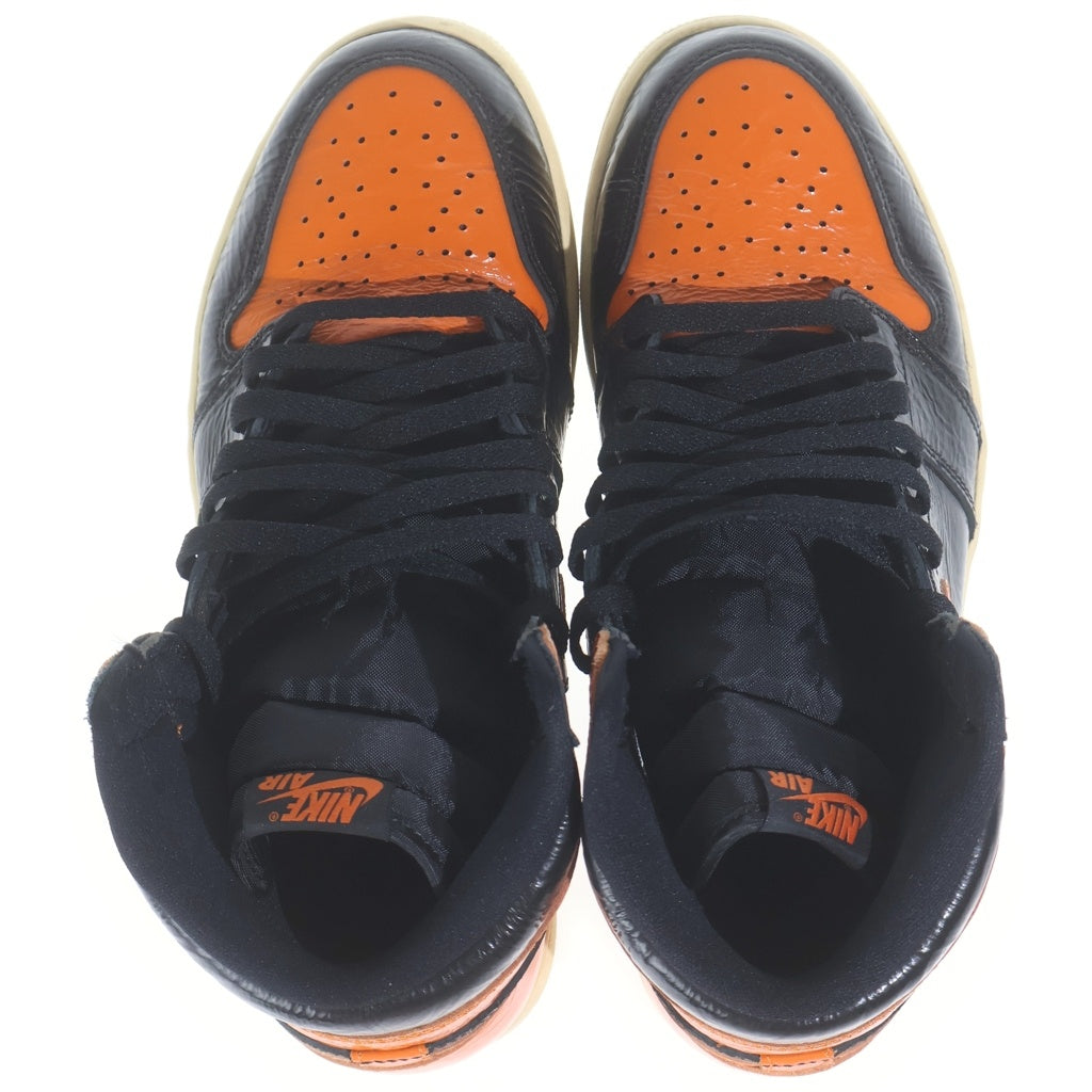 NIKE(ナイキ) AIR JORDAN 1 RETRO HIGH OG SHATTERED BACKBOARD 3.0 エアジョーダン1レトロ シャッタードバックボード ハイカットスニーカー オレンジ US9.5/27.5cm 555088-028