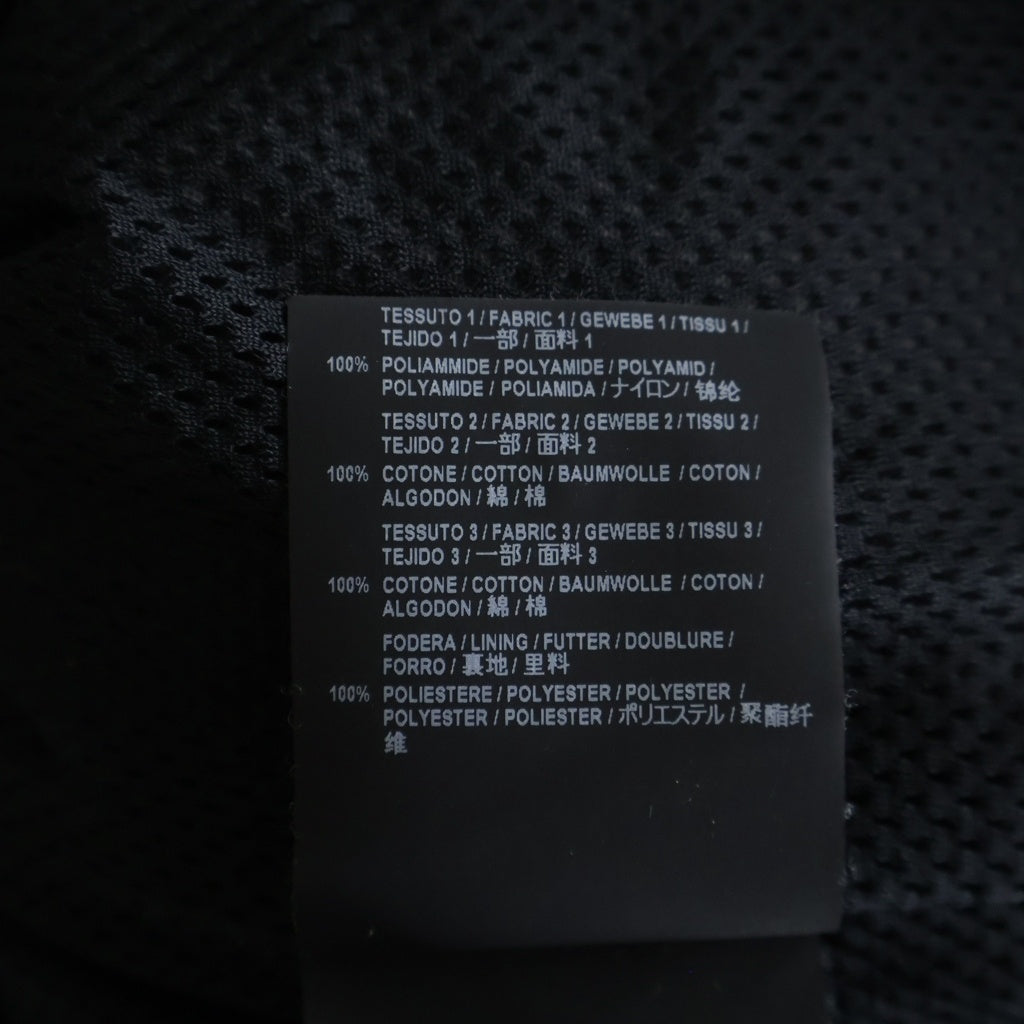 BALENCIAGA(バレンシアガ) 18AW フロントロゴデニム切替 ナイロントラックジャケット ブラック 529213 TBQ03